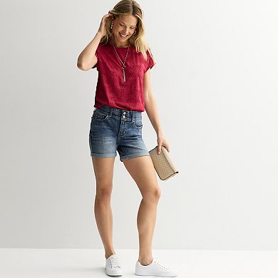 Women's Apt. 9® Thick Stitch Midi Shorts