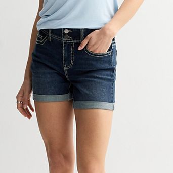 Women's Apt. 9® Decorative Pocket Thick Stitch Midi Shorts