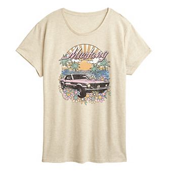 Women's Ford Mustang Tropical Vintage Graphic Tee