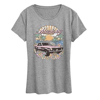 Women's Ford Mustang Tropical Vintage Graphic Tee