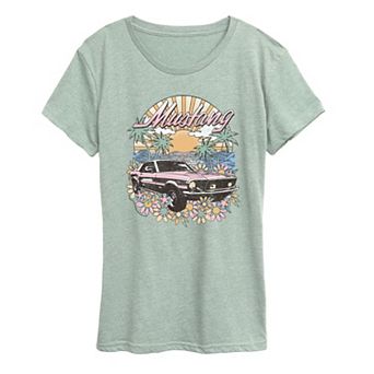 Women's Ford Mustang Tropical Vintage Graphic Tee