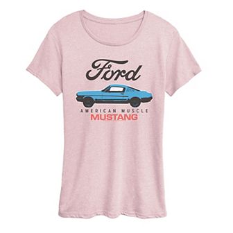 Women's Ford American Muscle Mustang Graphic Tee