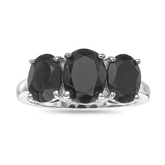 Gemminded Sterling Silver Onyx Ring