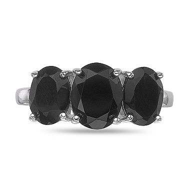 Gemminded Sterling Silver Onyx Ring