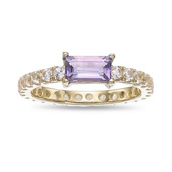 Gemminded 18k Gold Over Silver Lab-Created Sapphire & Gemstone Ring