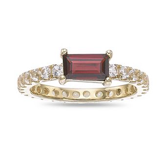 Gemminded 18k Gold Over Silver Lab-Created Sapphire & Gemstone Ring