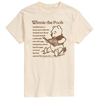 Big & Tall Disney's Winnie The Pooh Reading A Book Graphic Tee