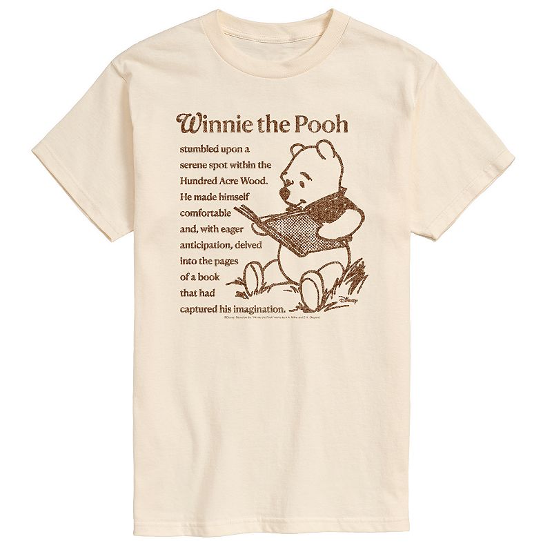 Big & Tall Disney's Winnie The Pooh Reading A Book Graphic Tee, Men's, 