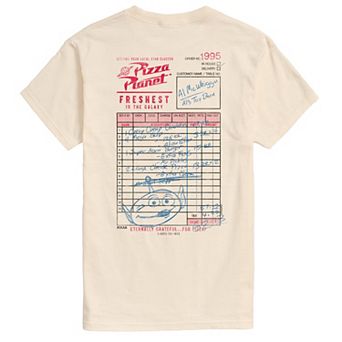 Big & Tall Disney / Pixar's Toy Story Pizza Planet Order Ticket Graphic Tee