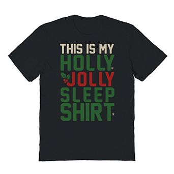Men's This Is My Holly Jolly Sleep Shirt Graphic Tee