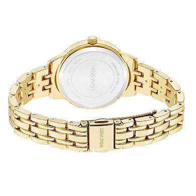 Nine West Women's Gold Tone Bracelet Watch - NW3106BKGB