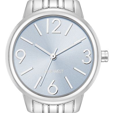 Nine West Women's Silver Tone Bracelet Watch - NW3107LBSV