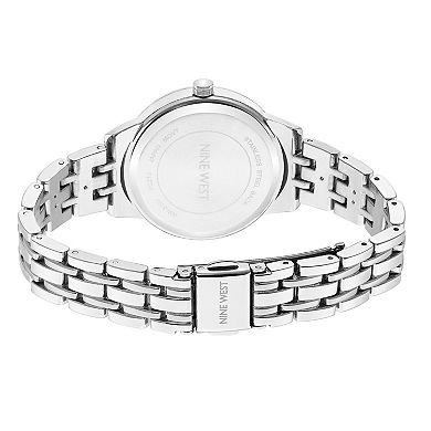 Nine West Women's Silver Tone Bracelet Watch - NW3107LBSV