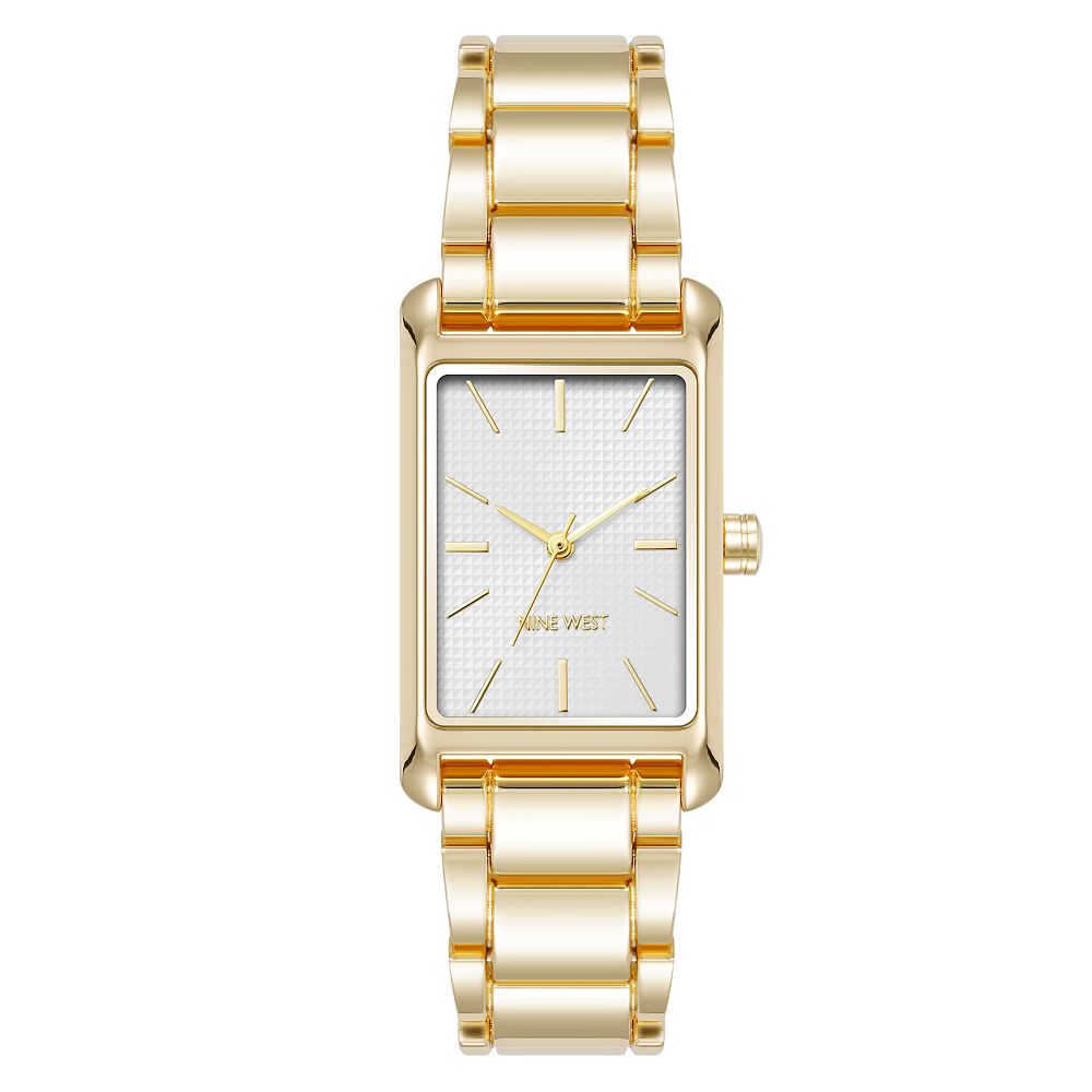 Nine West Women's Rectangle Case Bracelet Watch - 46205