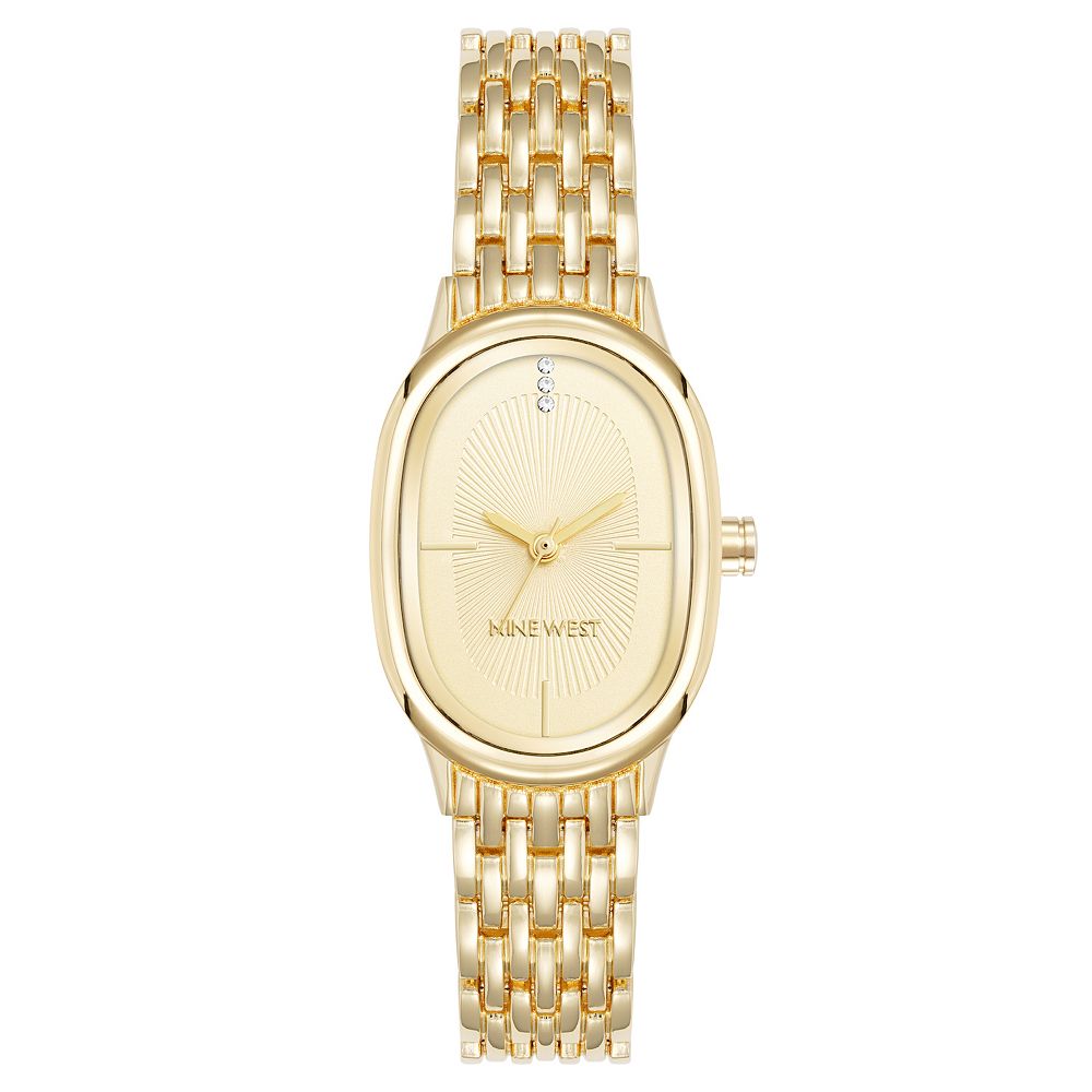 Nine West Womenâs Oval Dial Bracelet Watch - 46205