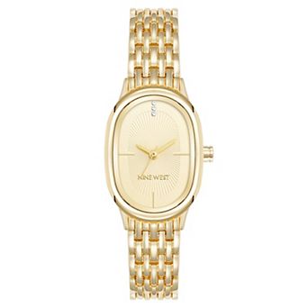 Nine West Women’s Oval Dial Bracelet Watch - NW3338CHGB