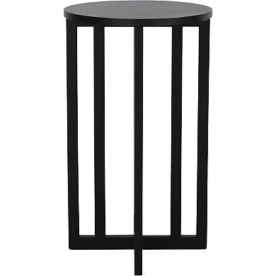 Nomad Home Round Accent Side Table with Open Base Design