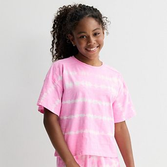 Girls 6-20 SO® Short Sleeve Seamed Tee in Regular & Plus Size
