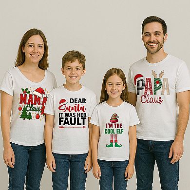 Women's Mama Claus Holiday Graphic Tee