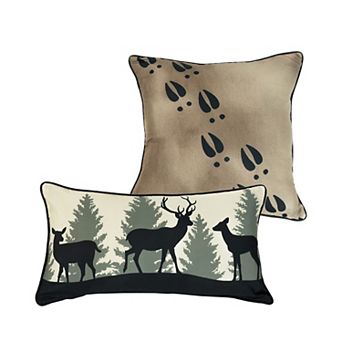 Donna Sharp Deer Walk Rustic 2 pc Pillow Set