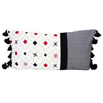 Donna Sharp Dawson Tassels Decorative Rectangle Throw Pillow