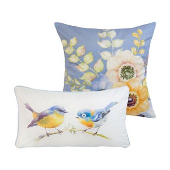 Donna Sharp Spring Flowers 2 pc Pillow Set