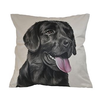 Donna Sharp Log Cabin Star Labrador Decorative Pillow