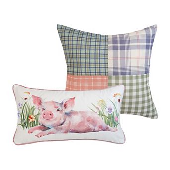 Donna Sharp April Patch 2 pc Decorative Pillow Set