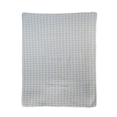 Donna Sharp Slate Cobblestone Patchwork Quilted Throw