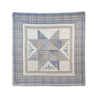 Donna Sharp Coastal Star Embroidered Quilted Throw Blanket