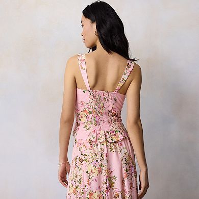 Women's LC Lauren Conrad V-Neck Lace Trim Tank Top