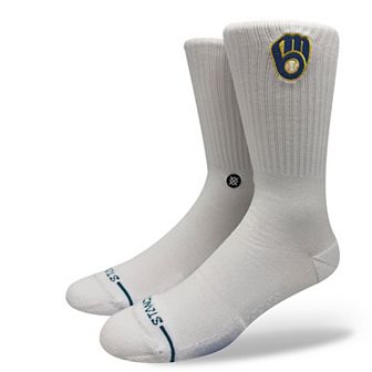 Unisex Stance Milwaukee Brewers White Crested Knit Crew Socks