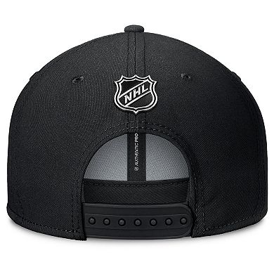 Men's Fanatics Black Chicago Blackhawks Authentic Pro Rink Lockup Snapback Hat