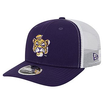 Men's New Era Purple LSU Tigers Team 9SEVENTY COOLERA Trucker Adjustable Hat