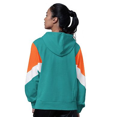 Women's Starter Aqua Miami Dolphins Scrimmage Hoodie