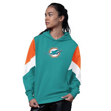 Women's Starter Aqua Miami Dolphins Scrimmage Hoodie