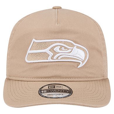 Men's New Era Tan Seattle Seahawks 19TWENTY Adjustable Hat