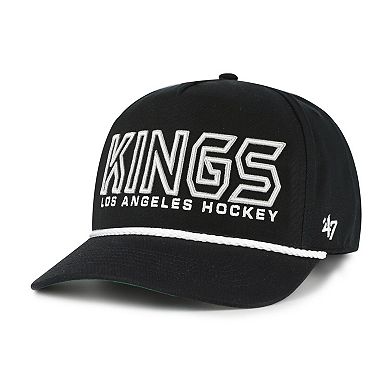 Men's '47 Black Los Angeles Kings Byline Hitch Adjustable Hat