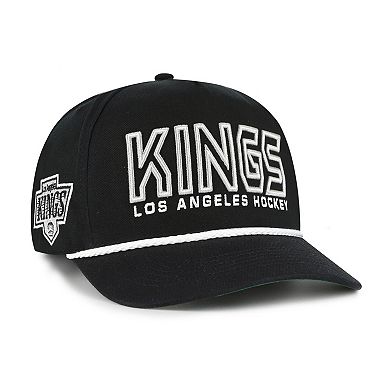 Men's '47 Black Los Angeles Kings Byline Hitch Adjustable Hat