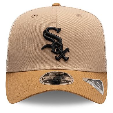 Men's New Era Stone Chicago White Sox 9SEVENTY Trucker Adjustable Hat