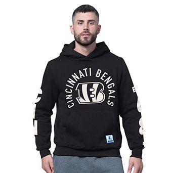 Men's Starter Black Cincinnati Bengals Handoff Fleece Hoodie Sweatshirt