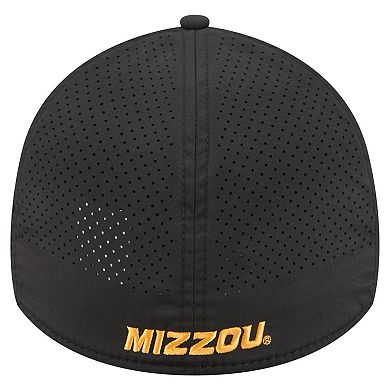 Men's New Era Black Missouri Tigers Rope 39THIRTY Flex Hat