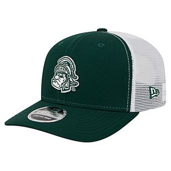 Men's New Era Green Michigan State Spartans Team 9SEVENTY COOLERA Trucker Adjustable Hat