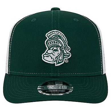 Men's New Era Green Michigan State Spartans Team 9SEVENTY COOLERA Trucker Adjustable Hat