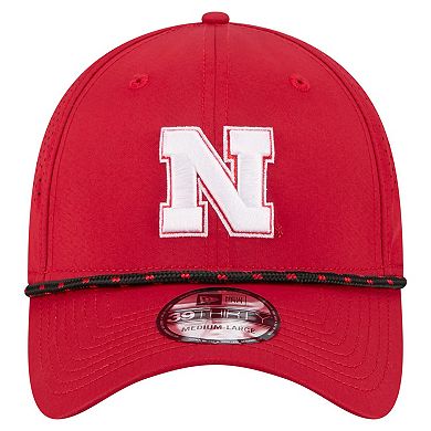 Men's New Era Scarlet Nebraska Huskers Rope 39THIRTY Flex Hat