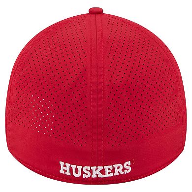 Men's New Era Scarlet Nebraska Huskers Rope 39THIRTY Flex Hat