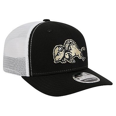 Men's New Era Black Colorado Buffaloes Team 9SEVENTY COOLERA Trucker Adjustable Hat