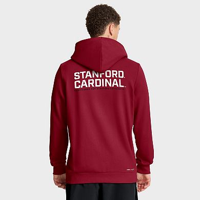 Men's Nike Cardinal Stanford Cardinal 2025 Sideline Standard Issue Dri-FIT Full-Zip Hoodie