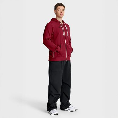 Men's Nike Cardinal Stanford Cardinal 2025 Sideline Standard Issue Dri-FIT Full-Zip Hoodie