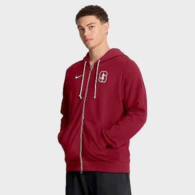 Men's Nike Cardinal Stanford Cardinal 2025 Sideline Standard Issue Dri-FIT Full-Zip Hoodie